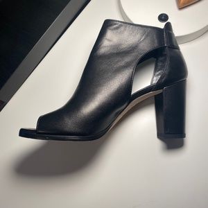 Stuart Weitzman Open-Toe Ankle Boot